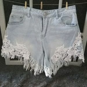 💙High waist denim shorts💙